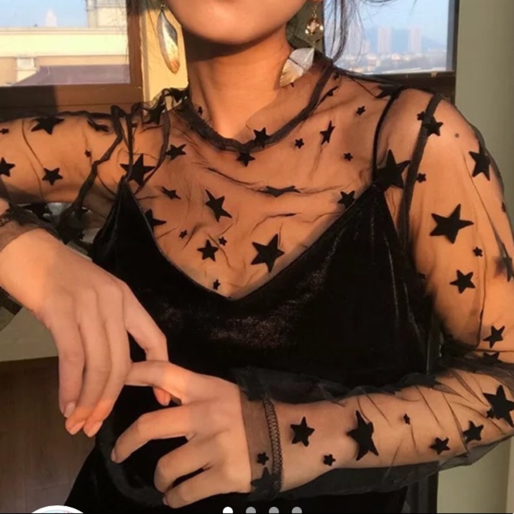Mesh Starry Top